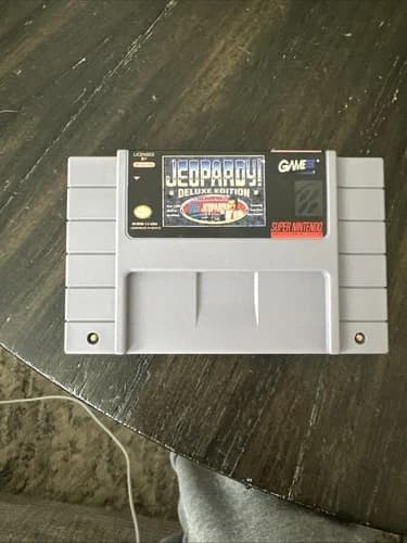 Super Nintendo SNES Game Only Jeopardy Deluxe Edition