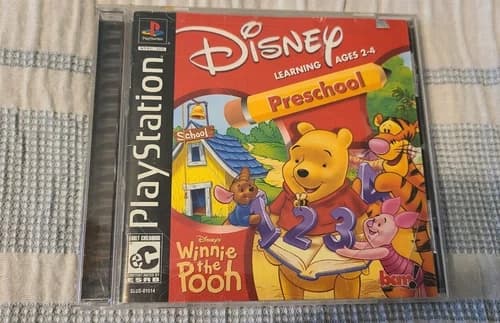 Disney's Winnie the Pooh Preschool (Sony PlayStation 1, 2002)/ CIB/ TESTED