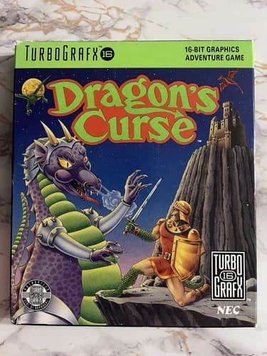 Dragon’s Curse TurboGrafx 16 CIB Boxed Turbo Grafx 16