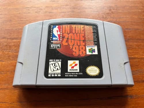 NBA: In the Zone '98 (Nintendo 64, 1998) Authentic, Tested, Good Cond, Fast Ship