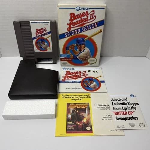 Bases Loaded II: Second Season (Nintendo NES, 1990) Complete CIB