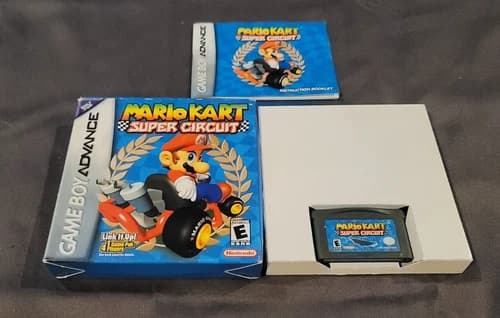 Mario Kart: Super Circuit Nintendo GameBoy Advance Complete Box CIB Great Shape