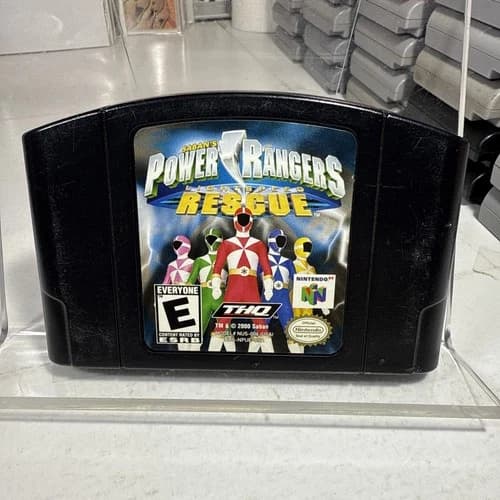 Power Rangers Lightspeed Rescue (Nintendo 64 N64) Authentic Tested