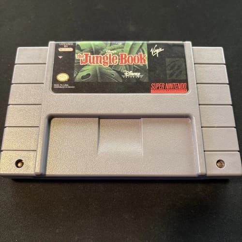 Disney's The Jungle Book (Super Nintendo Entertainment System, 1994) SNES Cart