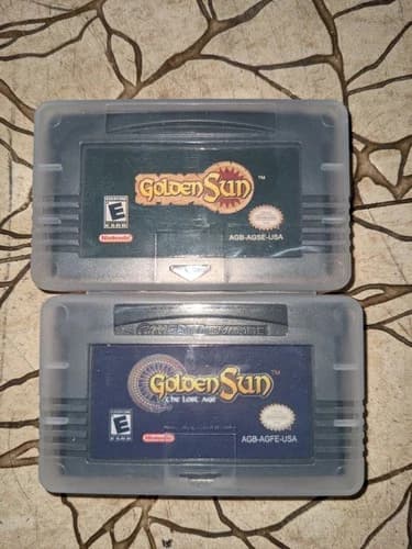Golden Sun The Lost Age Game Boy Gameboy Advance GBA Cartridges