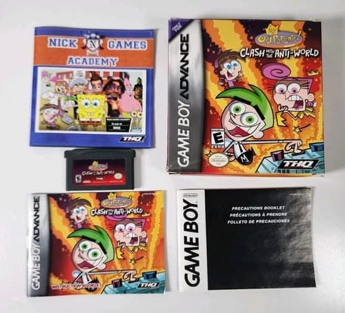 Fairly Oddparents: Clash With The Anti-World Game Boy Advance GBA CIB Complete !