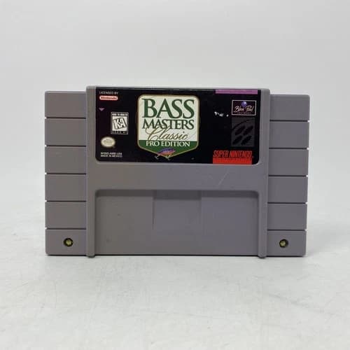 BASS Masters Classic Pro Edition (Super Nintendo Entertainment System, SNES) EUC