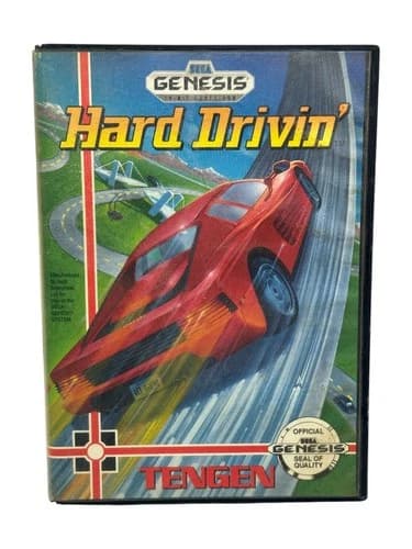 Hard Drivin' (Sega Genesis, 1991) Complete and Tested