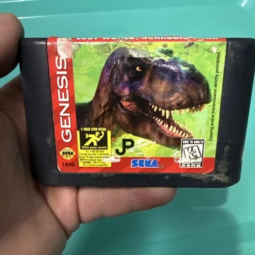 The Lost World: Jurassic Park (Sega Genesis, 1997) Authentic Cart Only Tested