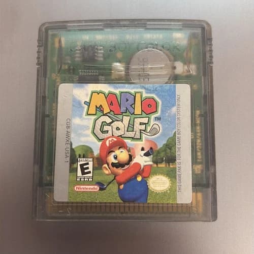 Mario Golf (Gameboy Color) - Authentic Cartridge Only Tested Saves