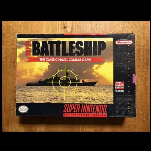 Super Battleship by Mindscape for Super Nintendo SNES Complete with Manual