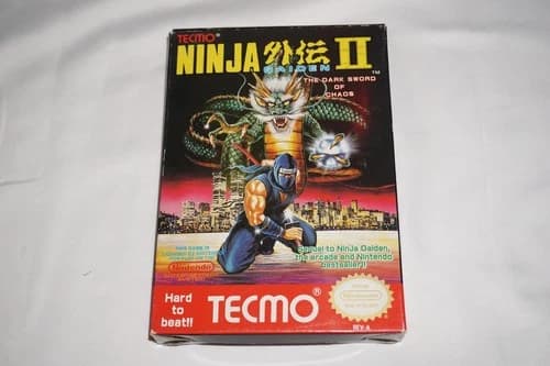 Ninja Gaiden II 2 (Nintendo NES) Complete in Box w/ Inserts CIB