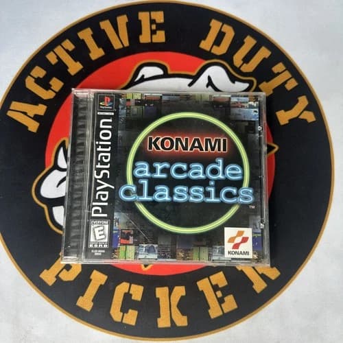 Konami Arcade Classics PlayStation 1 PS1 CIB W/ Reg Card - Clean - RARE - TESTED
