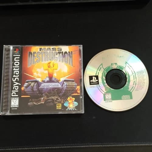 Mass Destruction (Sony PlayStation 1, 1997) Complete PS1 Game Tested
