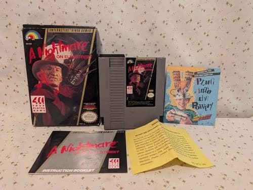 A Nightmare On Elm Street (Nintendo NES, 1990) Complete In Box CIB