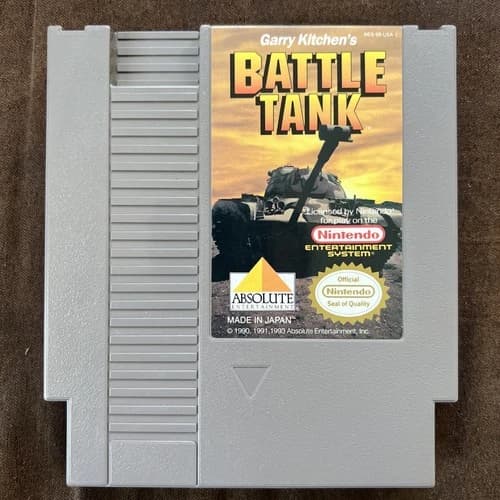 Garry Kitchen's Battletank (Nintendo NES, 1990) - Authentic - Tested