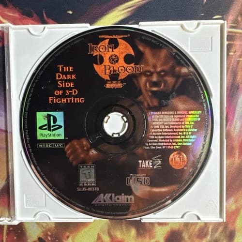 Advanced Dungeons & Dragons Iron & Blood PlayStation 1996 PS1 Tested Disc Only