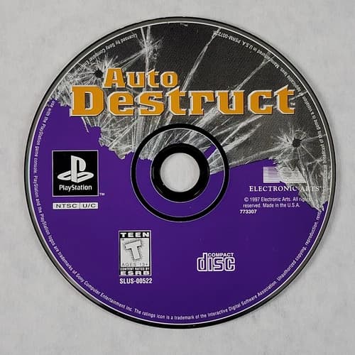 Auto Destruct - Loose Sony PS1 Playstation 1 Disc