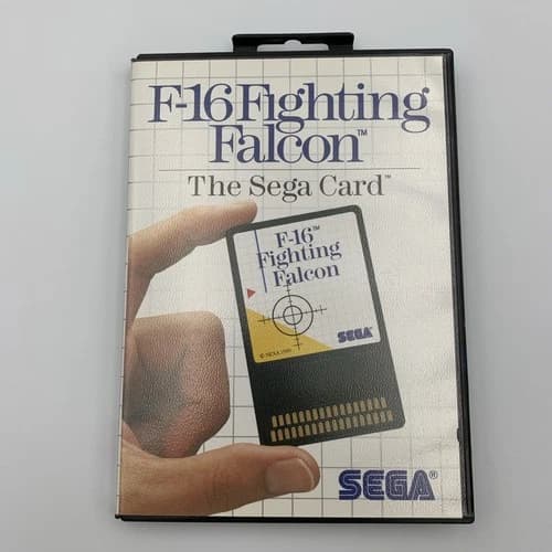 F-16 Fighting Falcon - Sega Master System/SMS - CIB, Case/Card/Manual - Tested