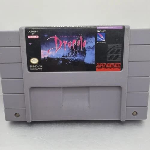 Bram Stoker's Dracula SNES Tested Works CLEAN Super Nintendo