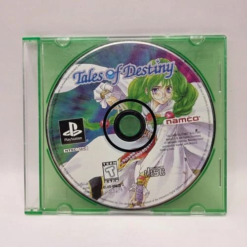 Tales of Destiny PS1 PlayStation 1 Black Label Disc Only Tested Works