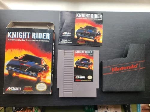 Knight Rider - (Nintendo NES Video Game, 1989) - Complete In Box CIB Tested