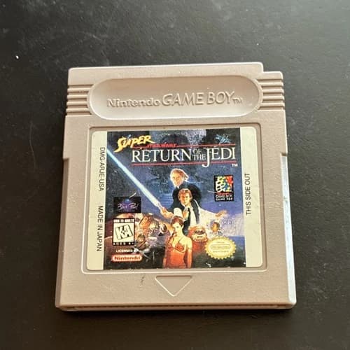 Super Star Wars: Return of the Jedi Nintendo Game Boy Black Pearl Action