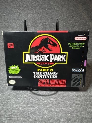 Jurassic Park Part 2 The Chaos Continues Super Nintendo SNES CIB 9