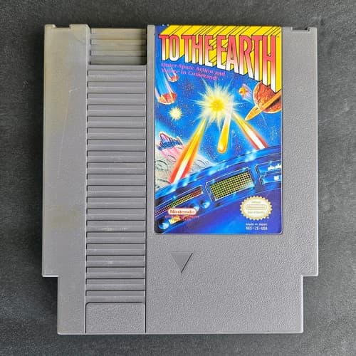 To the Earth (Nintendo NES, 1990) Cart Only Tested