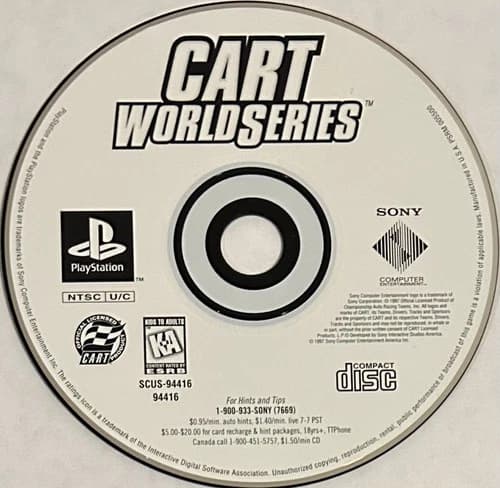 CART World Series (Sony PlayStation 1, PS1) DISC ONLY | NO TRACKING | M1279