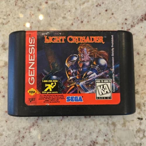 Light Crusader Sega Genesis Cart Only!