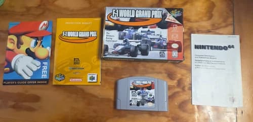 F-1 WORLD GRAND PRIX Nintendo 64 N64 CIB Manual COMPLETE IN BOX!