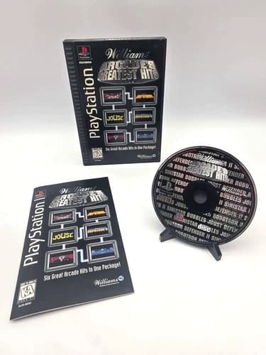 Williams Arcade's Greatest Hits - Long Box PlayStation 1, PS1 CIB TESTED
