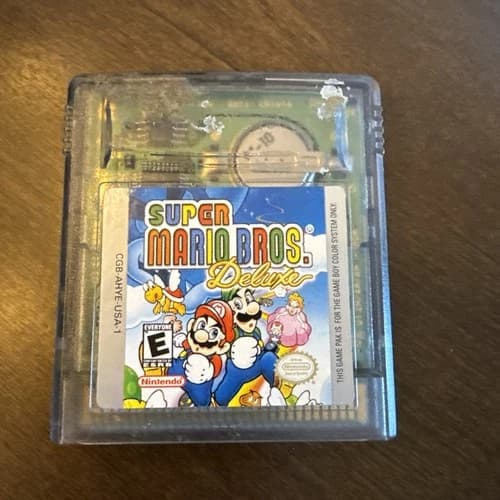 Super Mario Bros Deluxe Game Cartridge Nintendo Game Boy Color TESTED WORKING
