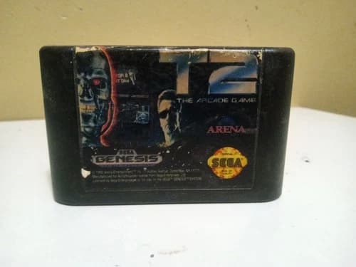 Terminator 2 T2: The Arcade Game (Sega Genesis 1992) CARTRIDGE ONLY Tested Works
