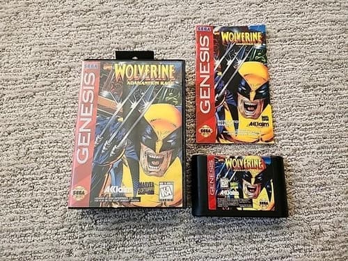 Wolverine, Adamantium Rage - Sega Genesis CIB Complete TESTED Acclaim Marvel