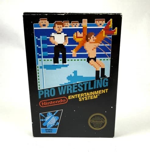 Pro Wrestling NES Nintendo Game 1987 CIB Five Screw Variant