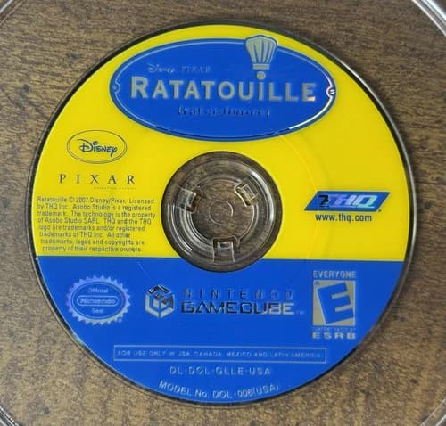 Ratatouille (Nintendo GameCube, 2007) Game Only Tested