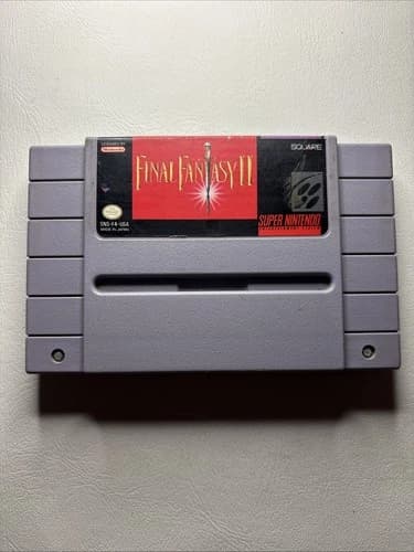 Final Fantasy II Super Nintendo SNES Authentic Cartridge Tested