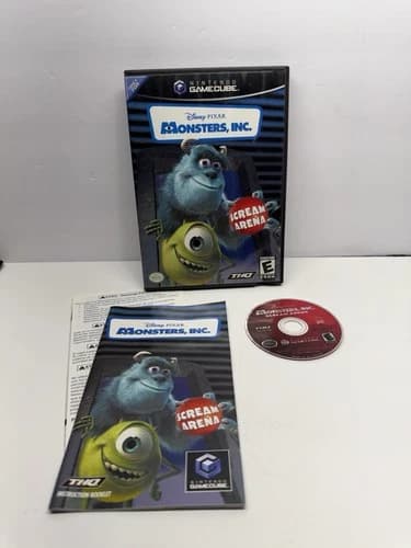 Monsters Inc Scream Arena Nintendo GameCube Complete With Manual CIB Disney