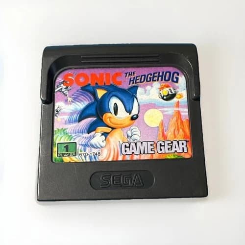 Sonic the Hedgehog (Sega Game Gear, 1991) Cartridge Only Tested & Working