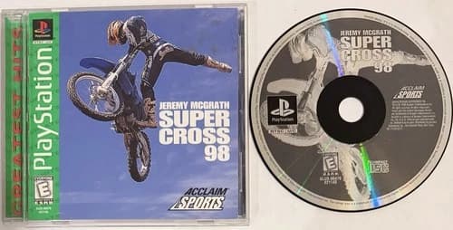 Jeremy McGrath Supercross '98 (Sony PlayStation 1, PS1) COMPLETE!! | CIB | M1473