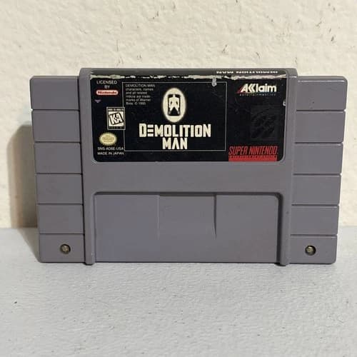Demolition Man SNES Super Nintendo Authentic Cartridge Only