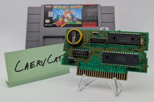 Wario's Woods - SNES - Authentic, Tested, Working - New Save Battery