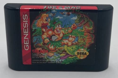 Sega Genesis Joe & Mac Cartridge Only