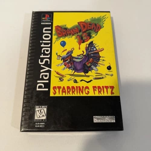 Brain Dead 13 Sony PlayStation PS1 Long Box FMV Adventure Game CIB With Reg Card