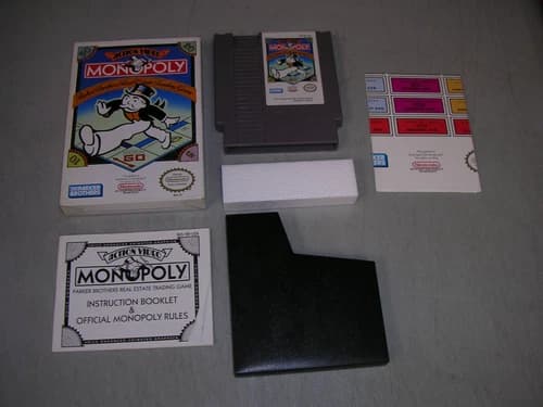 MONOPOLY (Nintendo NES Classic 8 Bit) Complete CIB