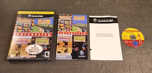NAMCO MUSEUM Nintendo GameCube- Players Choice W/Manual CIB Tested Free US Ship!