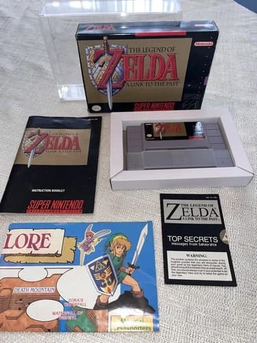 The Legend of Zelda a Link to the Past (Super Nintendo SNES) CIB Super Nice!