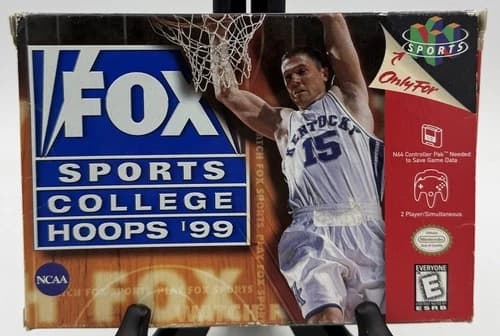 Fox Sports College Hoops '99 (Nintendo 64 N64) Complete - Tested - Authentic box